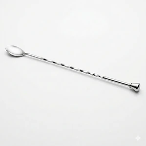 CUCHARA PARA REFRESCO PERILLA METAL