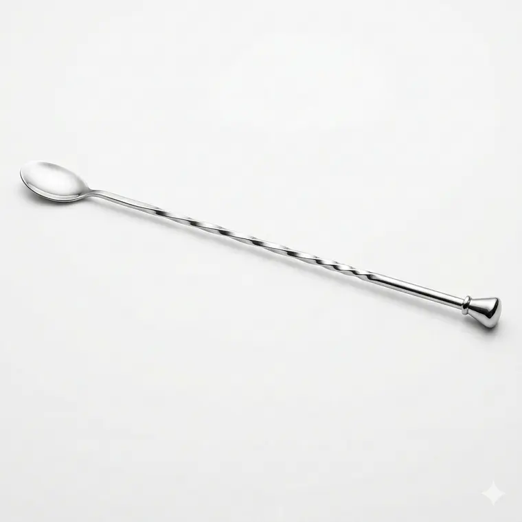 CUCHARA PARA REFRESCO PERILLA METAL 1