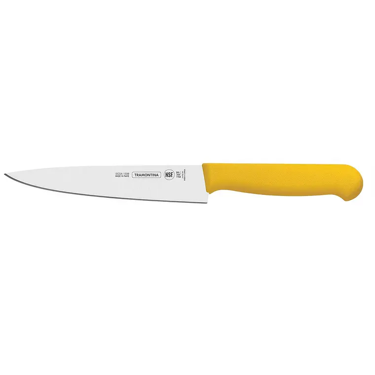 CUCHILLO DE COCINA MANGO AMARILLO 10