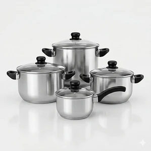 JUEGO DE 8 MORELIA OLLAS 22/24/26 CM Y CACEROLA 16 CM