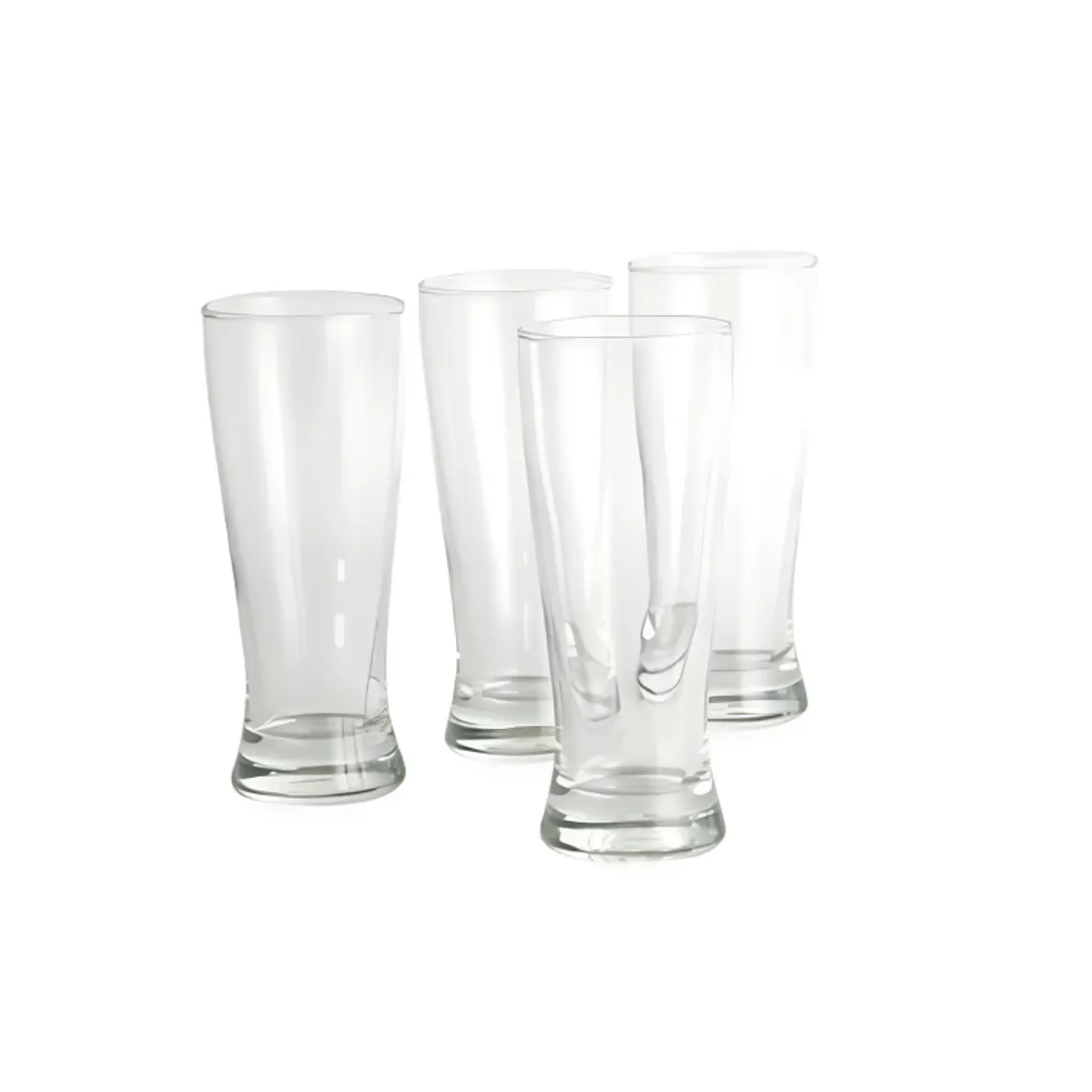 VASO CERVECERO PILSNER  0122  C/BANDEJA X 4 PZ ORANGE 1