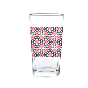 VASO CAN HERRADURA BEBIDA DECORADO CON FLORES