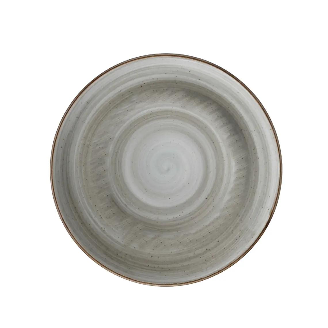 PLATO TENDIDO ARTISAN GRIS 27.5 CM 1