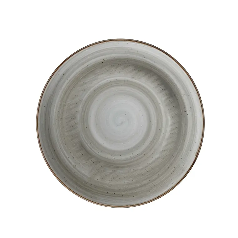 PLATO TENDIDO ARTISAN GRIS 27.5 CM 1
