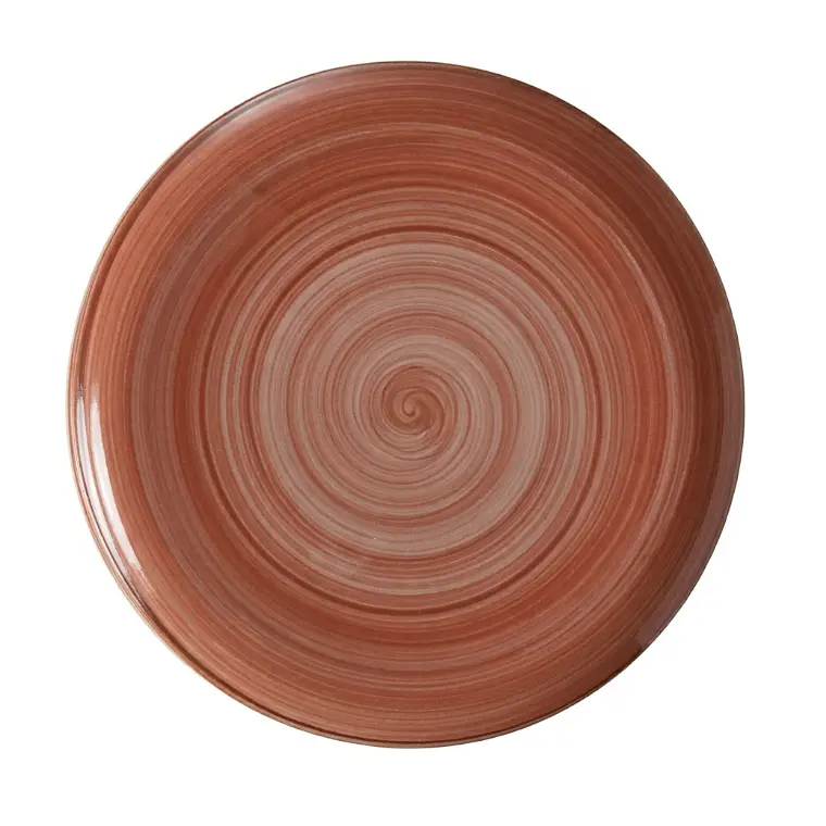 PLATO TENDIDO COUPE ARTISAN SALMON 28.4 CM 1