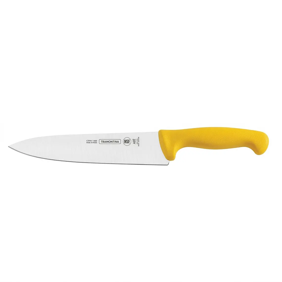 CUCHILLO CARNICERO MANGO AMARILLO 12