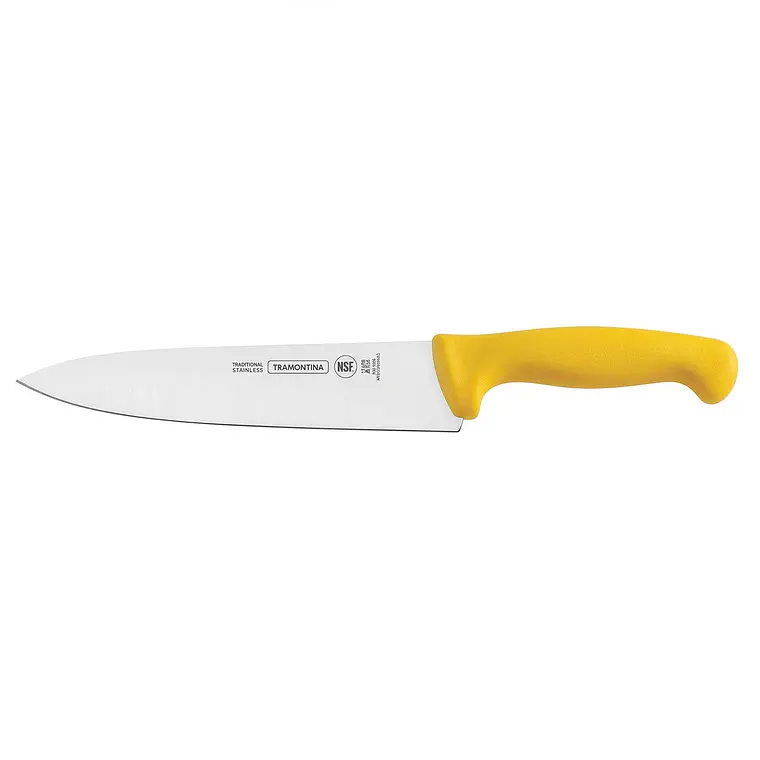 CUCHILLO CARNICERO MANGO AMARILLO 8