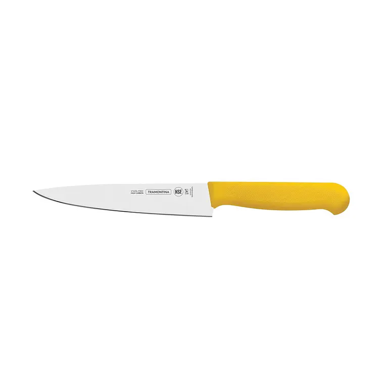 CUCHILLO CARNICERO MANGO AMARILLO 8