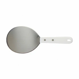 ESPÁTULA ACERO MEDIA LUNA MANGO PLASTICO