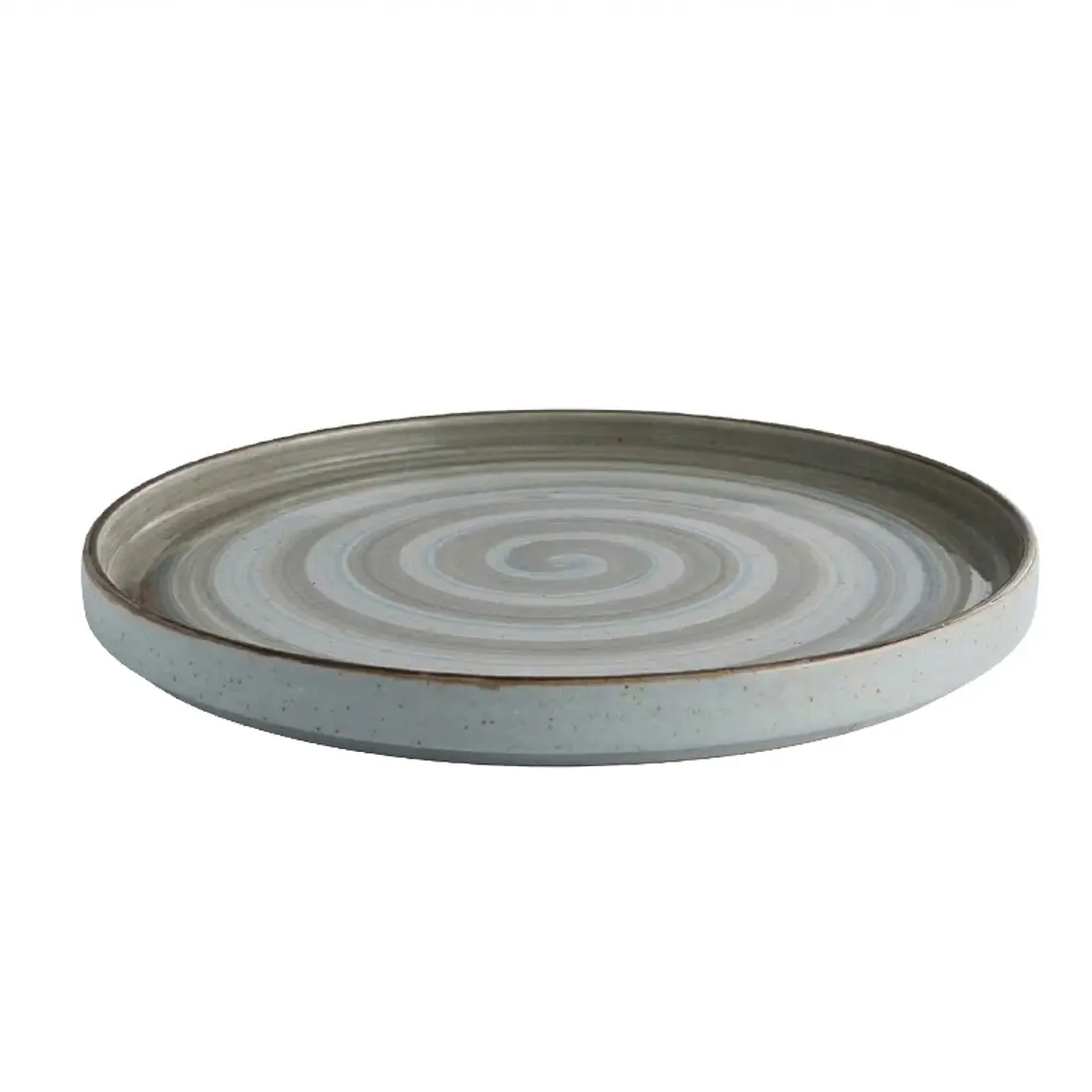 PLATO TENDIDO RUSTIC ARTISAN GRIS 27.9 CM 1