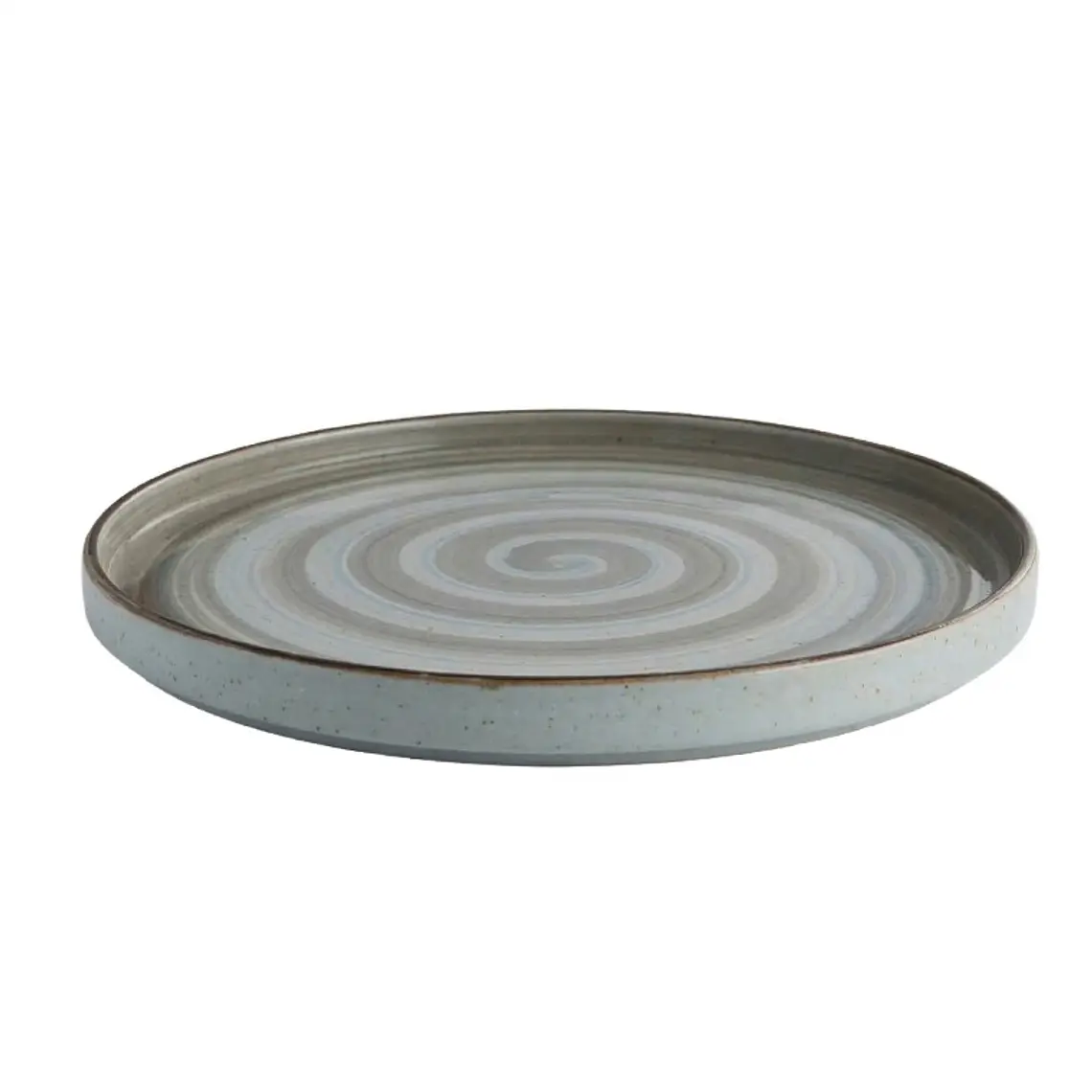 PLATO TENDIDO RUSTIC ARTISAN GRIS 20.4 CM 1