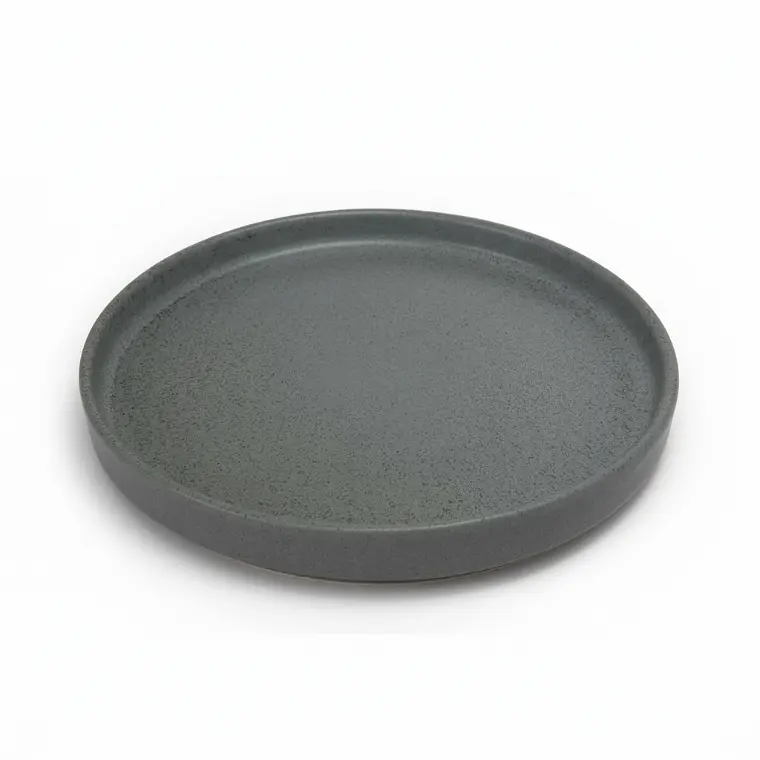 PLATO TENDIDO RUSTIC MATE VERDE ENVEJECIDO 20.3 CM 1