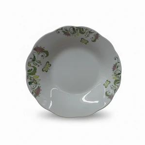 PLATO HONDO LOZA DECORADO 9