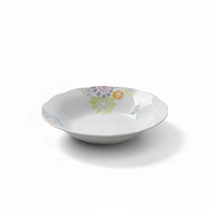 PLATO HONDO LOZA DECORADO 9