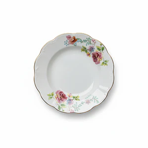 PLATO HONDO LOZA DECORADO 9