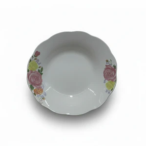 PLATO HONDO LOZA DECORADO 9