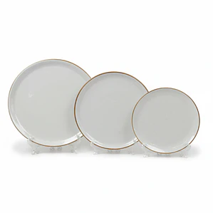 PLATO TENDIDO BEIGE JASPEADO 24 CM