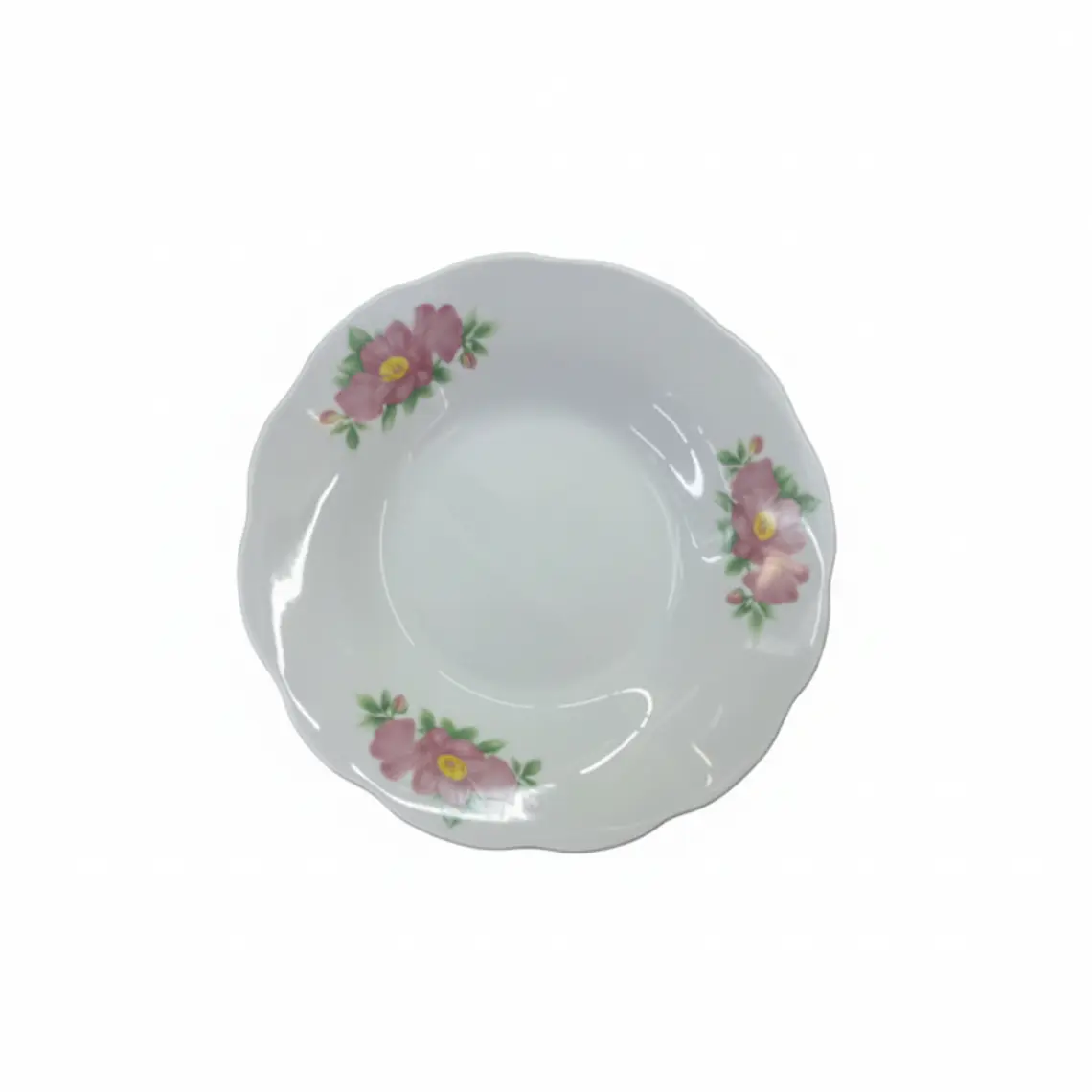 PLATO HONDO LOZA DECORADO 9