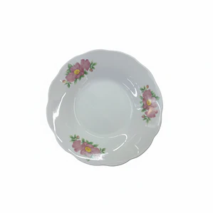 PLATO HONDO LOZA DECORADO 9