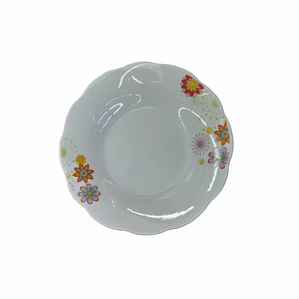 PLATO HONDO LOZA DECORADO 9