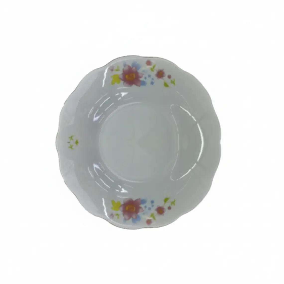 PLATO HONDO LOZA DECORADO 9