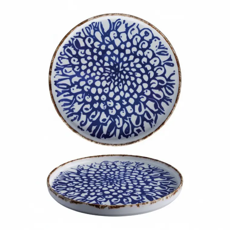 PLATO TENDIDO INDIGO INSTITUCIONAL ACENTOS 28.1 CM 1