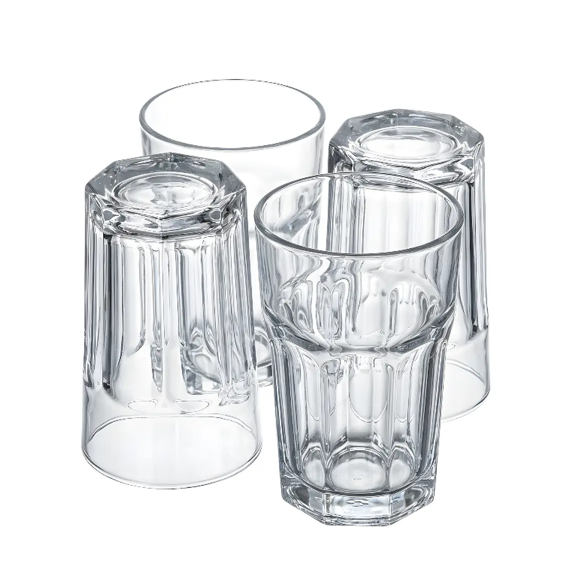 JUEGO DE 4 VASOS LISO LISBOA BEBIDAS 281 ML 1