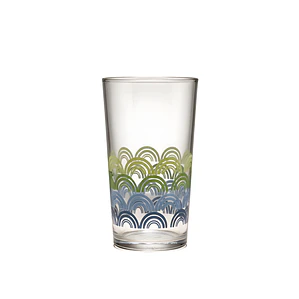 VASO DEC SHELL BLUE GREEN  340 ML