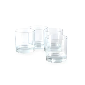 VASO LISO LEX.ROCKS 0045AL X 4 PZ ORANGE C/ESTUCHE