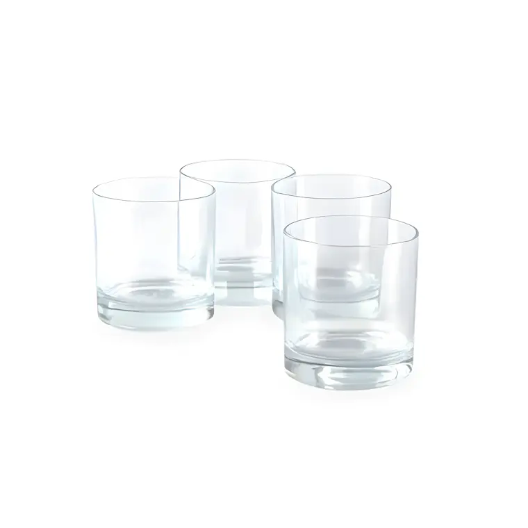 VASO LISO LEX.ROCKS 0045AL X 4 PZ ORANGE C/ESTUCHE 1