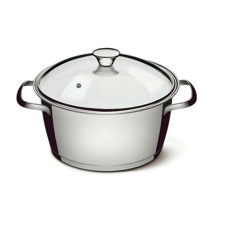 OLLA ACERO INOXIDABLE ALLEGRA TAPA VIDRIO 20 CM 3.04 L 1