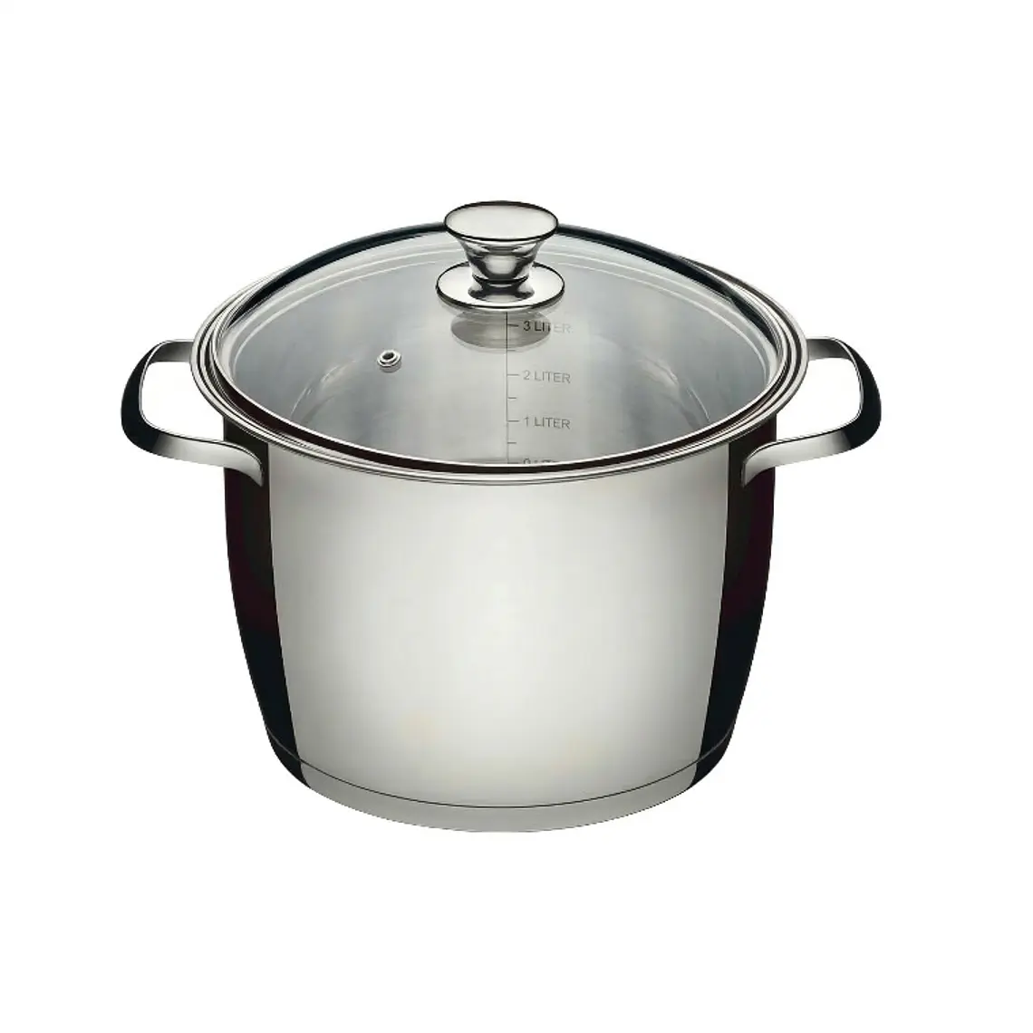 OLLA ACERO INOXIDABLEALLEGRA TAPA VIDRIO 24 CM 7.40 L 1