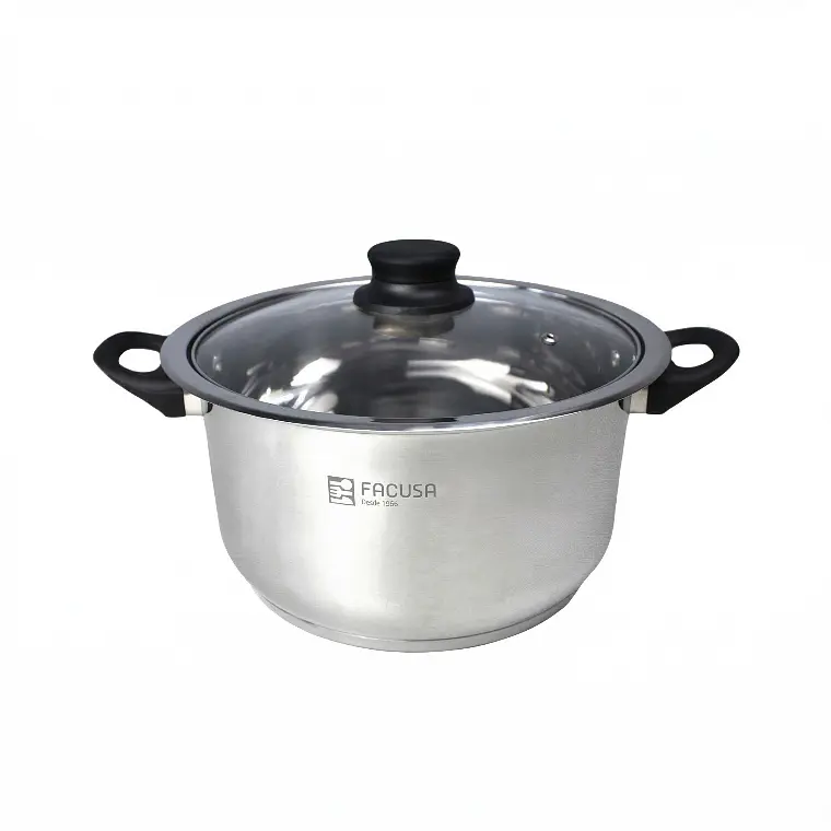 OLLA CLASICA ACERO INOXIDABLE CON TAPA DE ACERO DIAMETRO 24 CM 1