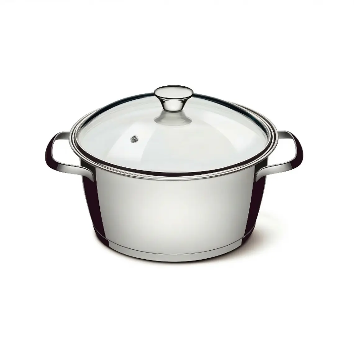 OLLA ACERO INOXIDABLE ALLEGRA TAPA VIDRIO 24 CM 5.67 L 1