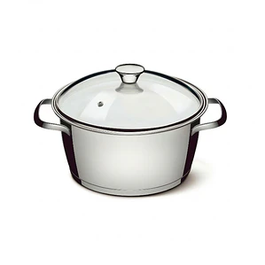 OLLA ACERO INOXIDABLE ALLEGRA TAPA VIDRIO 24 CM 5.67 L