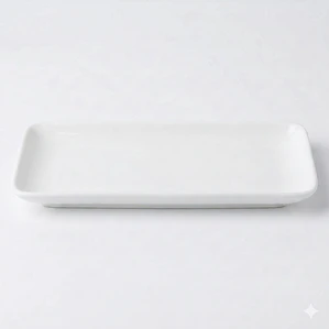 BANDEJA RECTANGULAR ACTUALITE BLANCO 36.4 X 13.9 CM