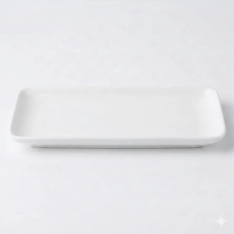 BANDEJA RECTANGULAR ACTUALITE BLANCO 36.4 X 13.9 CM 1