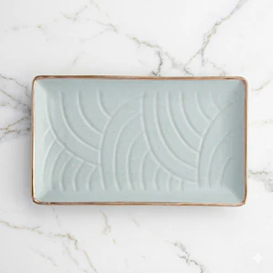 BANDEJA ARCOIRIS BEIGE 26.9 X 16 CM