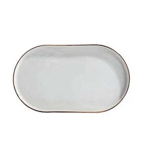 BANDEJA RUSTIC ARTISAN BEIGE TAMAÑO 35.9 X 21.7 CM