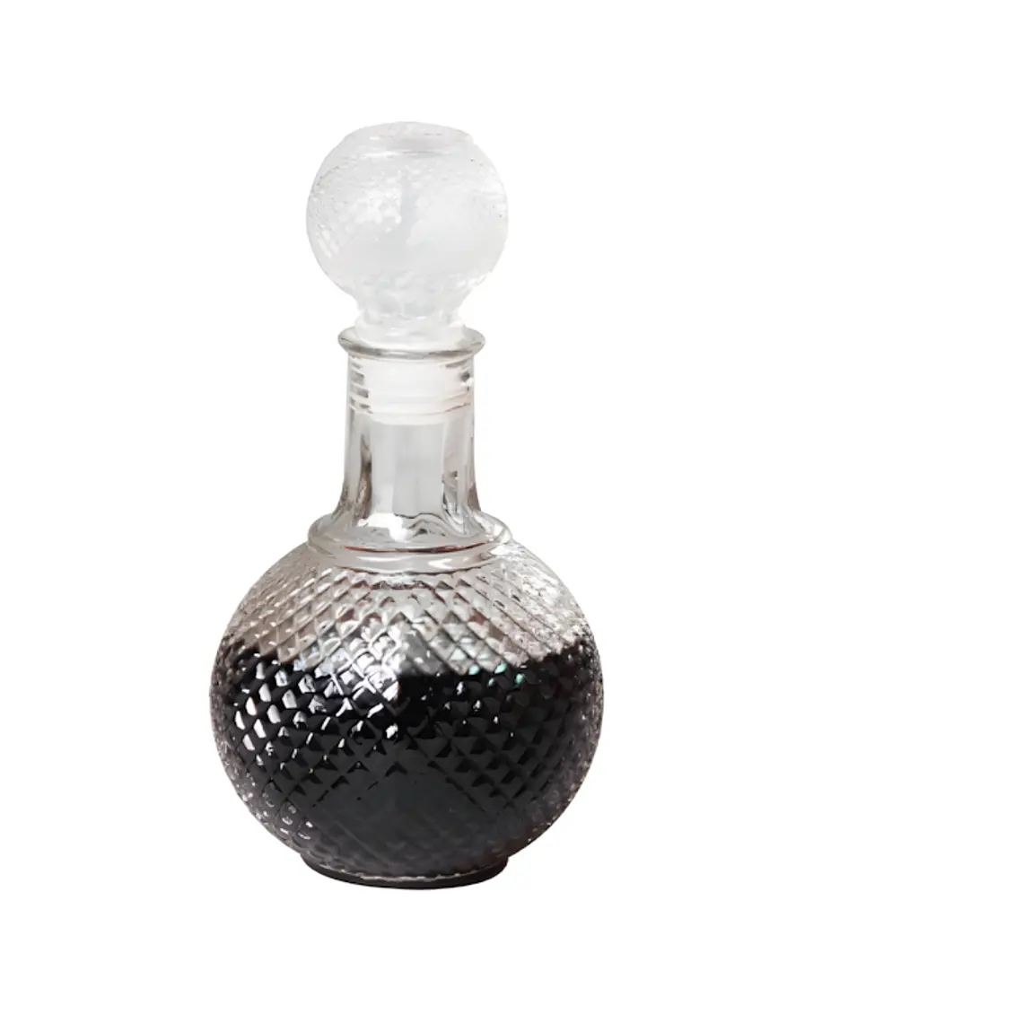 LICORERA DE CRISTAL CON TAPA BOLA TRANSPARENTE 750 ML 1