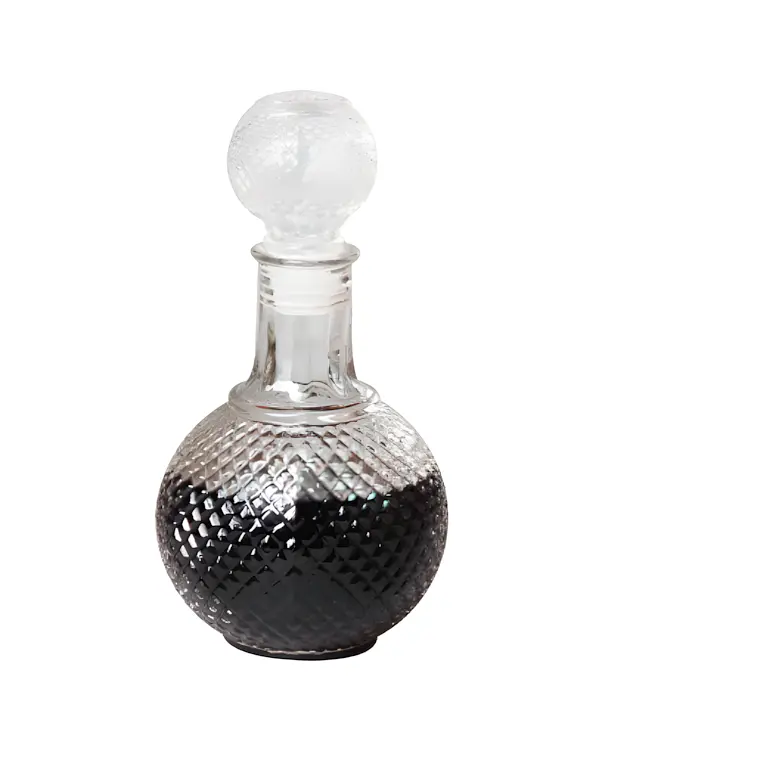 LICORERA DE CRISTAL CON TAPA BOLA TRANSPARENTE 750 ML 1