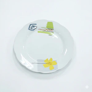 PLATO TENDIDO LOZA DECORADO 9