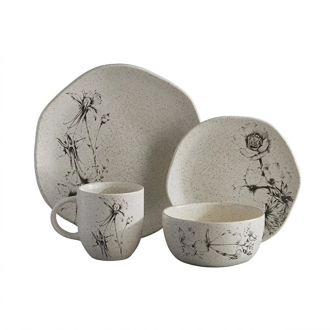 JUEGO DE 16 VAJILLA ELEA 04 DE CADA UNO 1