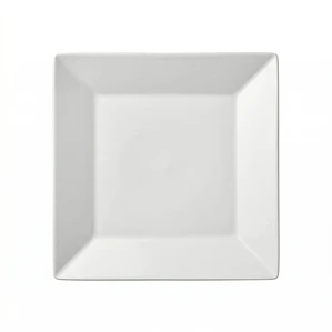 PLATO POSTRE CUADRADO ZEN BLANCO 23.2 X 23.2 CM