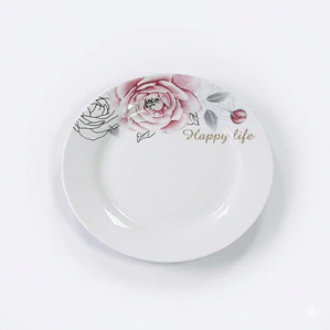 PLATO TENDIDO LOZA DECORADO 9