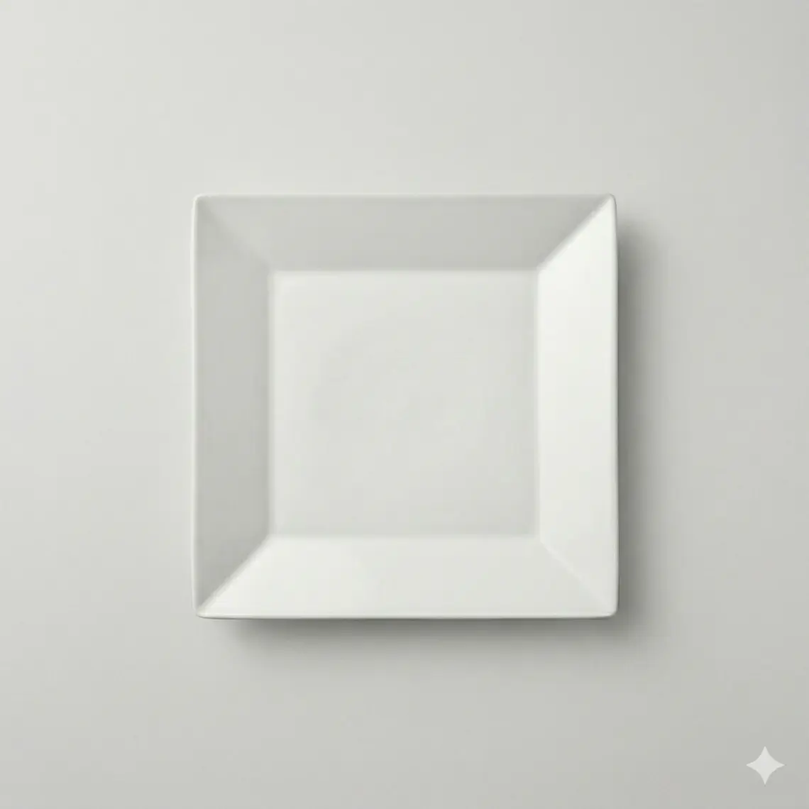 PLATON CUADRADO ZEN BLANCO TAMAÑO 27.3 X 27.3 CM 1