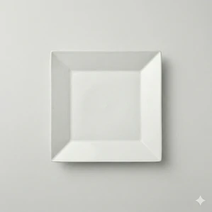 PLATON CUADRADO ZEN BLANCO TAMAÑO 27.3 X 27.3 CM