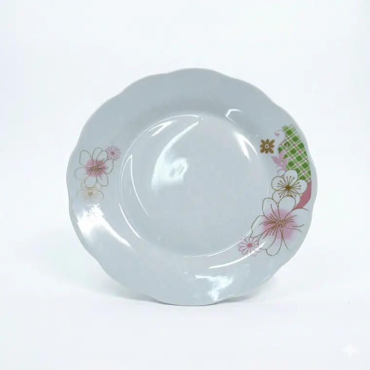 PLATO TENDIDO LOZA DECORADO 9