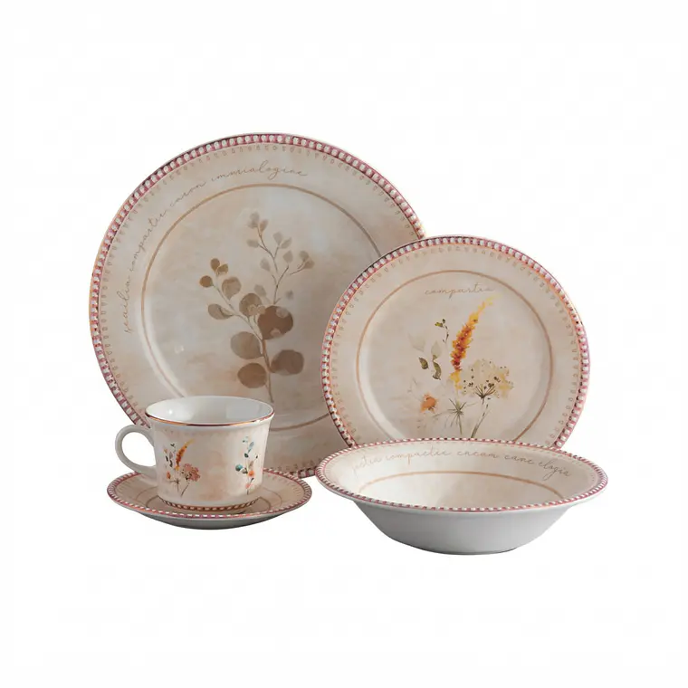 JUEGO DE 16 VAJILLA AMORETTE 04 DE CADA UNO 1