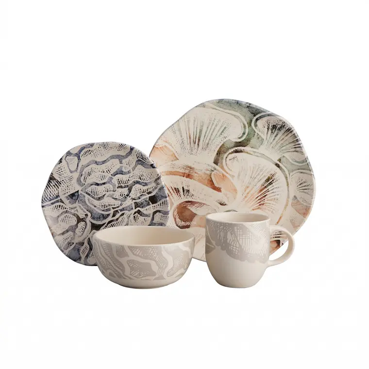 JUEGO DE 16 VAJILLA ZIBA 04 DE CADA UNO 1